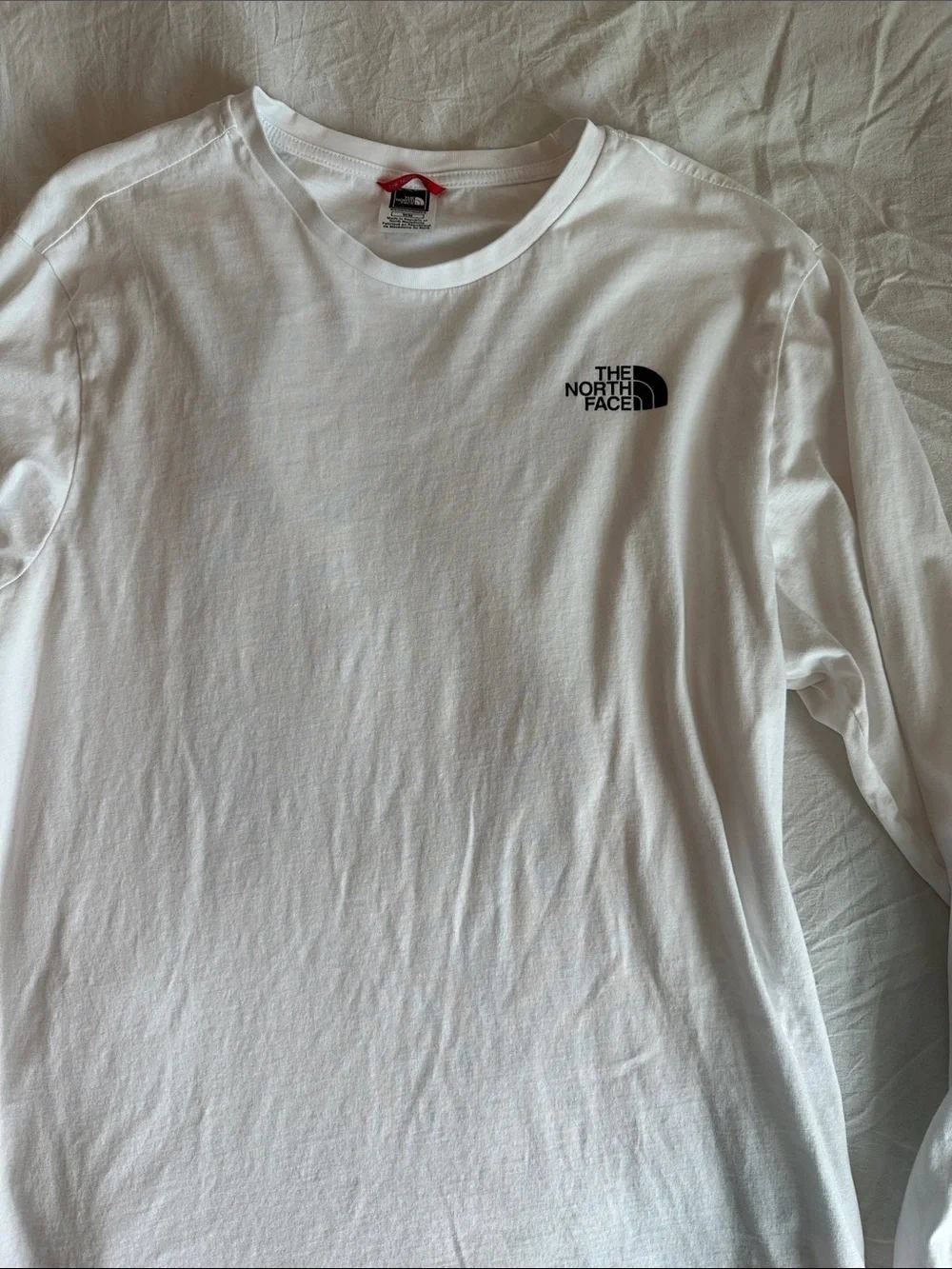 The North Face White Long Sleeve Back Graphic Tee